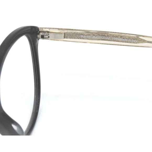 Maui Jim Eyeglasses MJO 2123-02 Polished Black w/ Palm Frond  Frames 52 mm - Picture 4 of 6